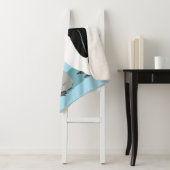 ペンギン付きベビーペンギンデザイン シェルパブランケット (インサイチュ)