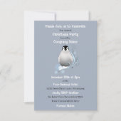 ペンギン企業のクリスマスパーティー 招待状 (正面)