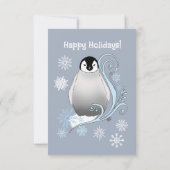 ペンギン企業のクリスマスパーティー 招待状 (裏面)