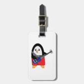 ペンギン低音選手 ラゲッジタグ (正面縦)