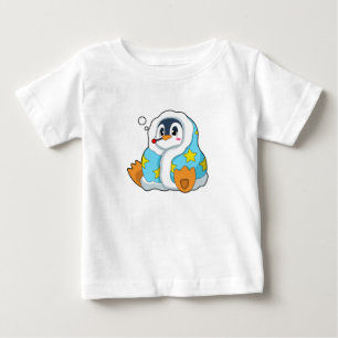 ペンギン体温計付き ベビーTシャツ