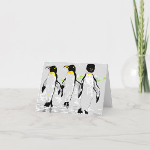 ペンギン内空白ののノートカード カード