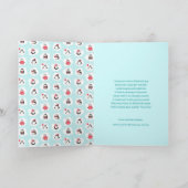 ペンギン冬の休日の思い出の写真 シーズンカード (内部)