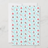 ペンギン冬の休日の思い出の写真 シーズンカード (裏面)