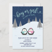 ペンギン冬の夜のジェンダーによる招待状 招待状 (正面)