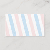 ペンギン冬ジェンダーおむつラッフルを明らかにする エンクロージャーカード (裏面)