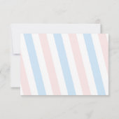 ペンギン冬ジェンダーのサンキューカード サンキューカード (裏面)