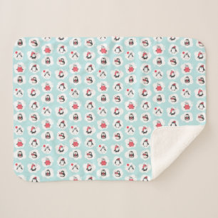 ペンギン冬 シェルパブランケット