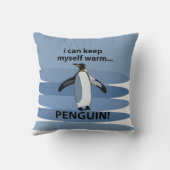 ペンギン動物愛好家カワイイおもしろい クッション (裏面)