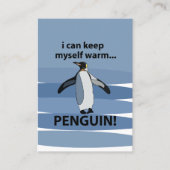 ペンギン北極おもしろい動物 名刺 (正面)