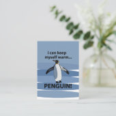 ペンギン北極おもしろい動物 名刺 (スタンド正面)
