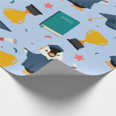 ペンギン卒業 ラッピングペーパー (角)