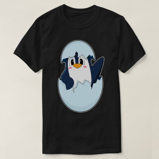 ペンギン卵殻 Tシャツ (デザイン正面)