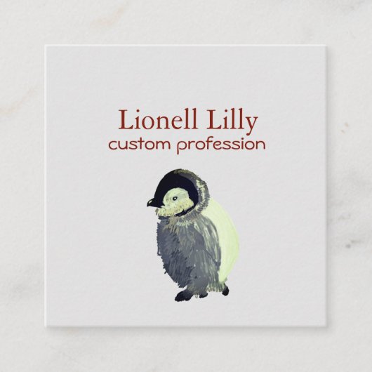 ペンギン名刺 スクエア名刺 (正面)