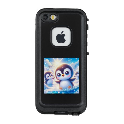 ペンギン君たちのアイススケート LifeProof iPhoneケース (裏面)