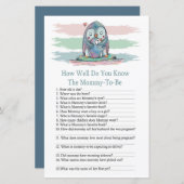 ペンギン君は赤ちゃんシャワーのゲームをどれだけ知っているか (正面/裏面)