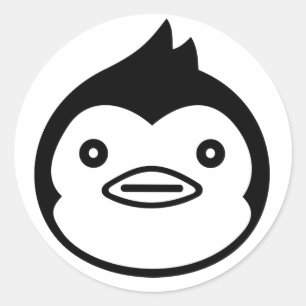 ペンギン商標ステッカー ラウンドシール
