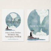 ペンギン地球の新しい住所の挿入 (正面&裏面)