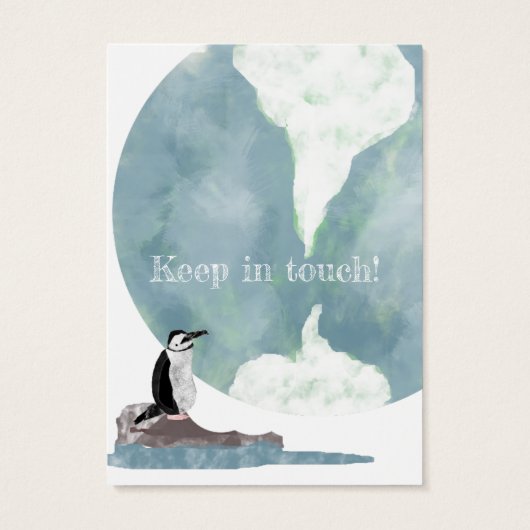 ペンギン地球の新しい住所の挿入 (裏面)