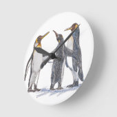 ペンギン壁時計 ラウンド壁時計 (傾斜)