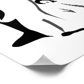 ペンギン大帝と息子が立つ ポスター (角)