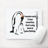 ペンギン大帝と息子が立つ マウスパッド (マウス)