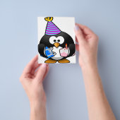 ペンギン好きな人へのプレゼント | ペンギンデザイン | 誕生日ギフト チラシ (手)