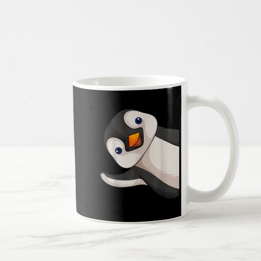 ペンギン好きの子供男の子女の子大人女性 コーヒーマグカップ (右)