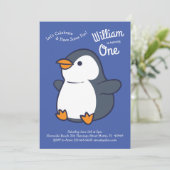 ペンギン子供の誕生日パーティー 招待状 (スタンド正面)