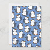 ペンギン子供の誕生日パーティー 招待状 (裏面)
