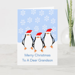 ペンギン孫クリスマス シーズンカード