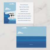 ペンギン家図書依頼カード エンクロージャーカード (正面/裏面)