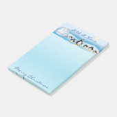 ペンギン家族と氷の家 ポストイット (アングル)