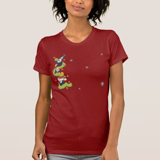 ペンギン家族のクリスマス Tシャツ (正面)