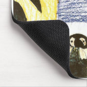 ペンギン家族のスケッチのマウスパッド マウスパッド (コーナー)