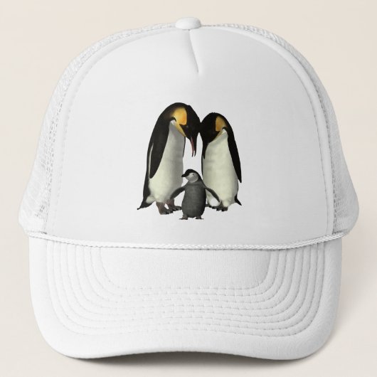 ペンギン家族の帽子 キャップ (正面)