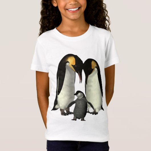 ペンギン家族のTシャツ Tシャツ (正面)