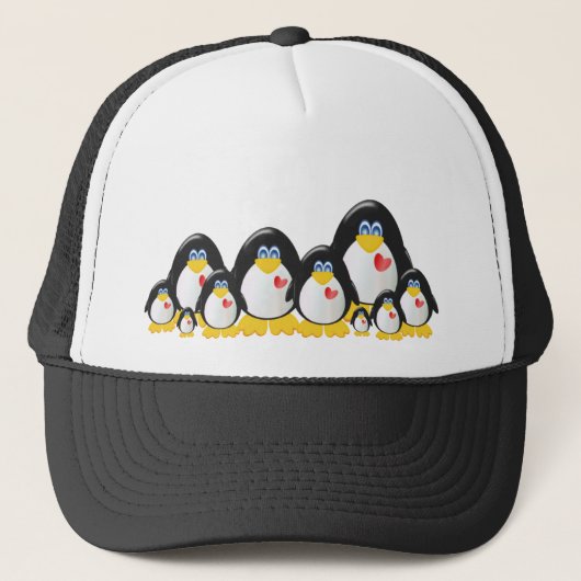 ペンギン家族 キャップ (正面)