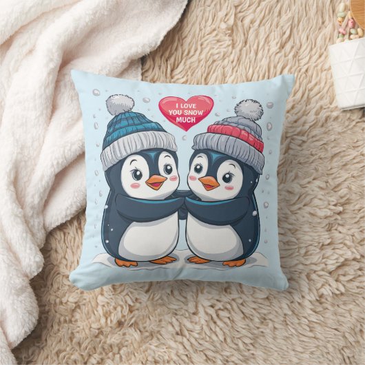 ペンギン対 クッション (ブランケット)