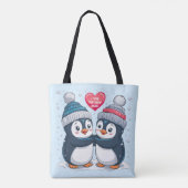 ペンギン対 トートバッグ (裏面)
