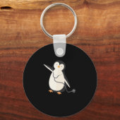 ペンギン小児科医の医師薬品贈り物 キーホルダー (正面)