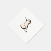 ペンギン小児科医の医師薬品贈り物 スタンダードカクテルナプキン (角)