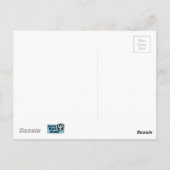 ペンギン幽霊衣装トリックまたはトリート ポストカード (裏面)