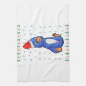 ペンギン恋人キッチンタオル愛情のある料理 キッチンタオル (縦)