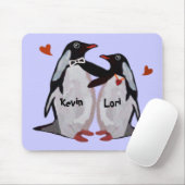 ペンギン愛カップルのマウスパッド マウスパッド (マウス)