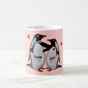 ペンギン愛カップルマグカップ コーヒーマグカップ