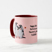 ペンギン愛第25記念日 マグカップ (正面左)