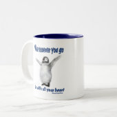 ペンギン感動的孔子引用文 ツートーンマグカップ (正面左)