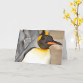 ペンギン折り紙グリーティングカード カード (黄色い花)