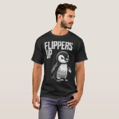 ペンギン抵抗性微妙なアンチ抗議 Tシャツ (正面フル)